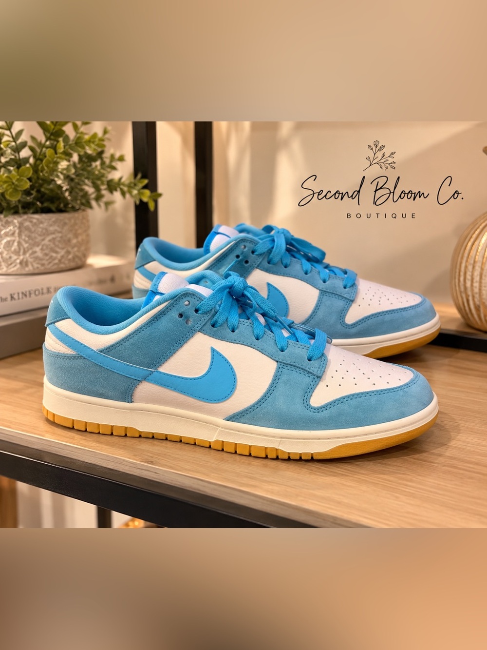 Nike Dunk Low SE Baltic Blue Phantom Gum Men’s 11.5 Suede Sneakers HQ1519-031